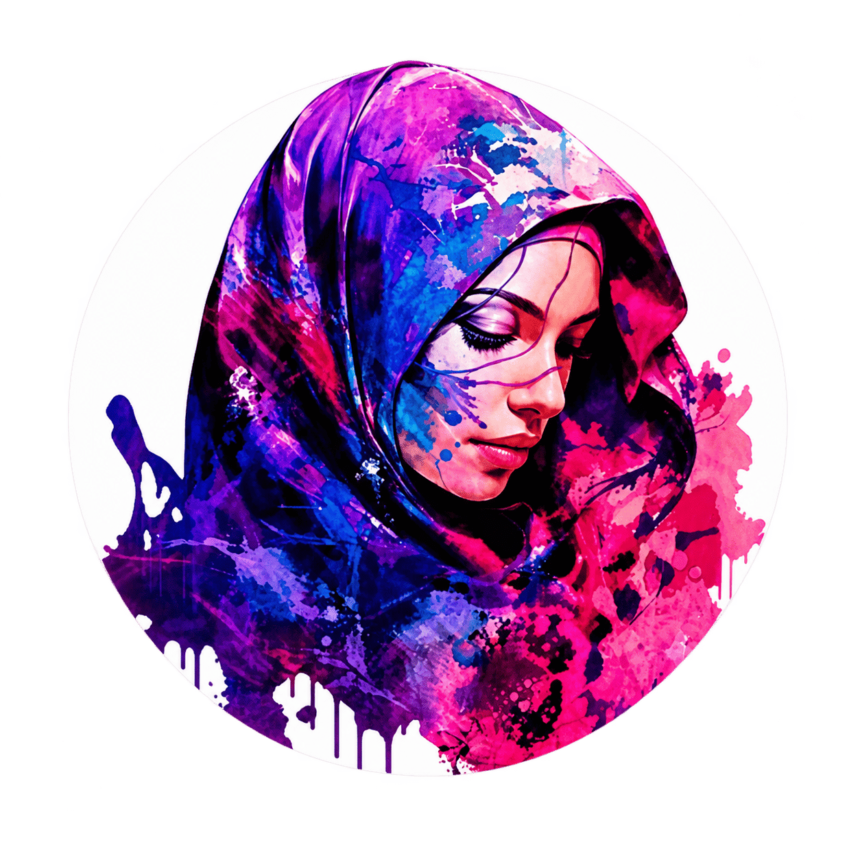 Illustrated portrait of Salwa Khan